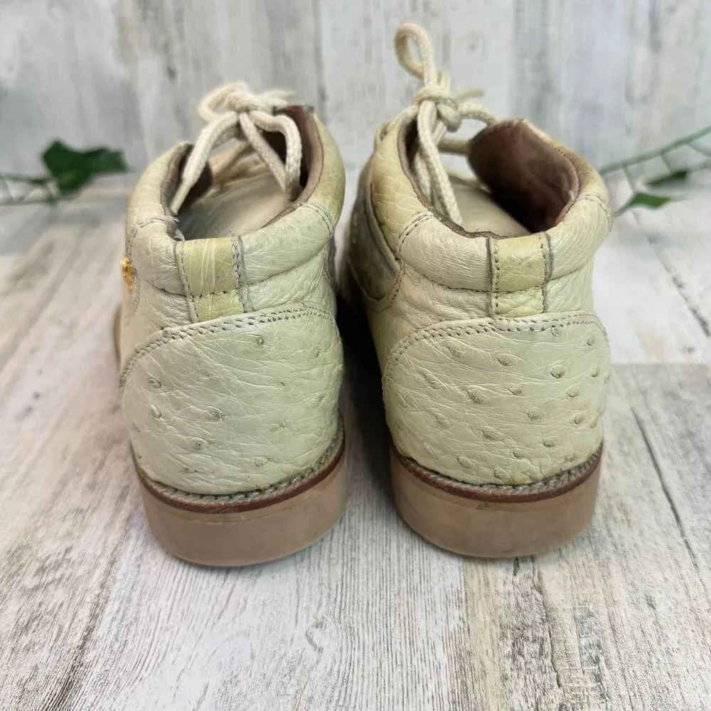 Sefeni Exotic Shoes Made of Tail crocodile & ostrich kids Size 11.5